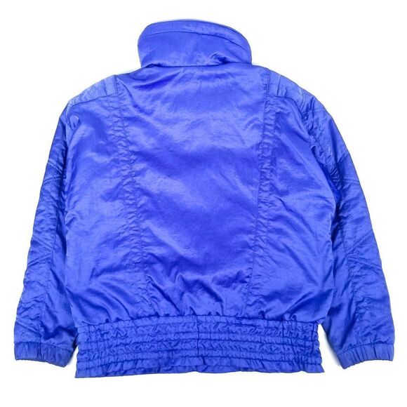 Nils Vintage Ski Royal Blue High Neck Winter Coat Snow Jacket 8 90s Y2K Gorpcore - Picture 2 of 9